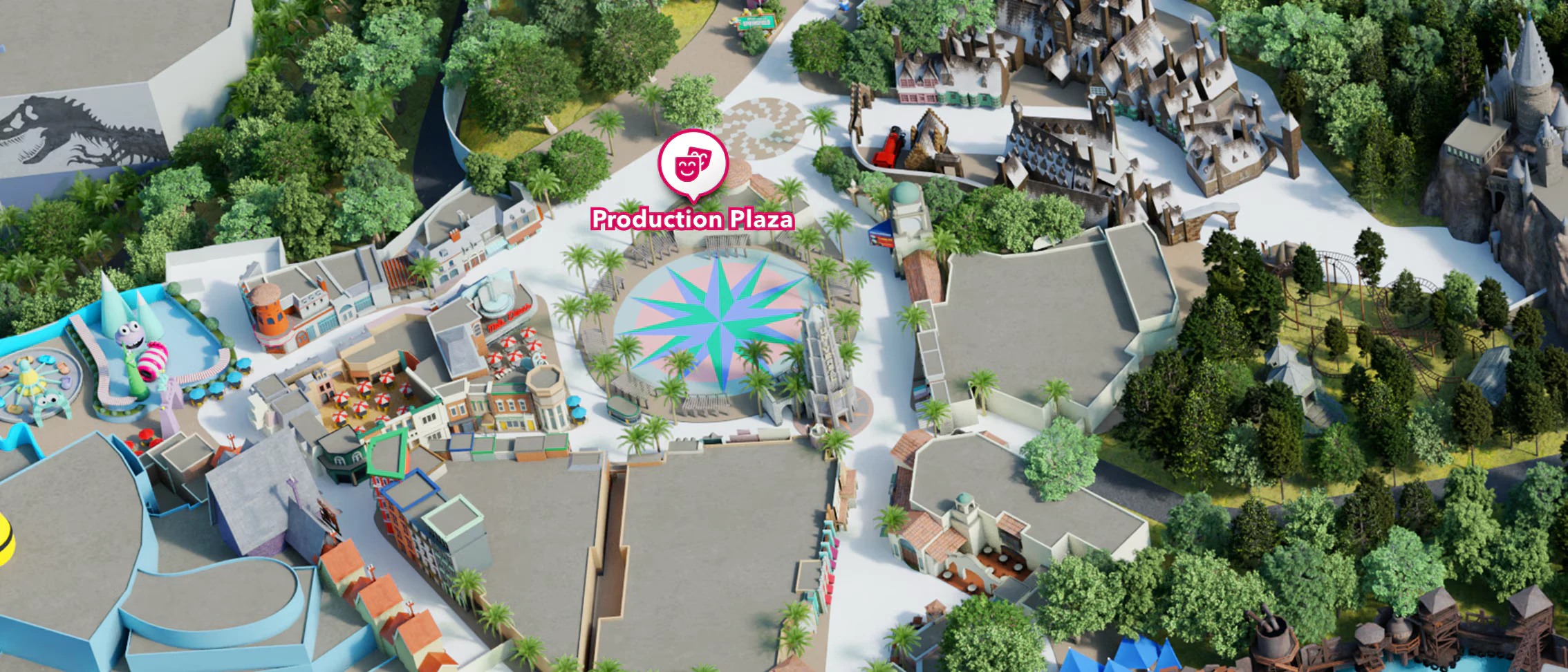 The Laemmle Courtyard is located near Production Plaza