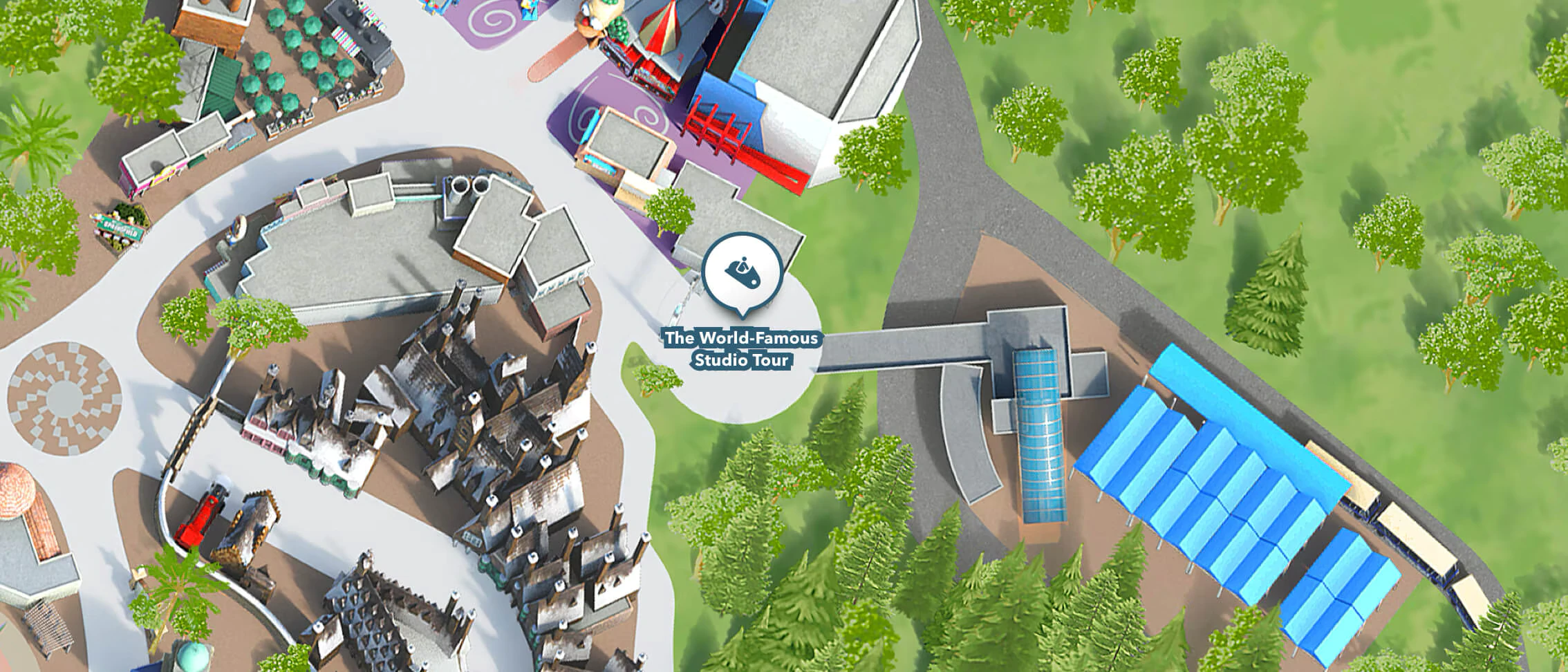 The Backlot Cart is located within the Studio Tour Backlot