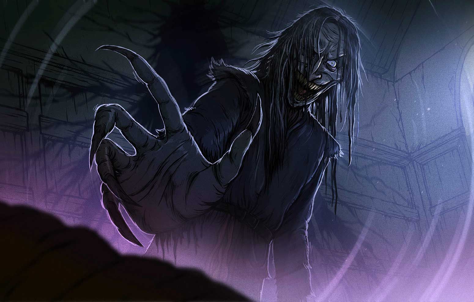 Official key art for the Eight Fingers Nine: The Boogeyman maze. | CREDIT: Knott's Berry Farm
