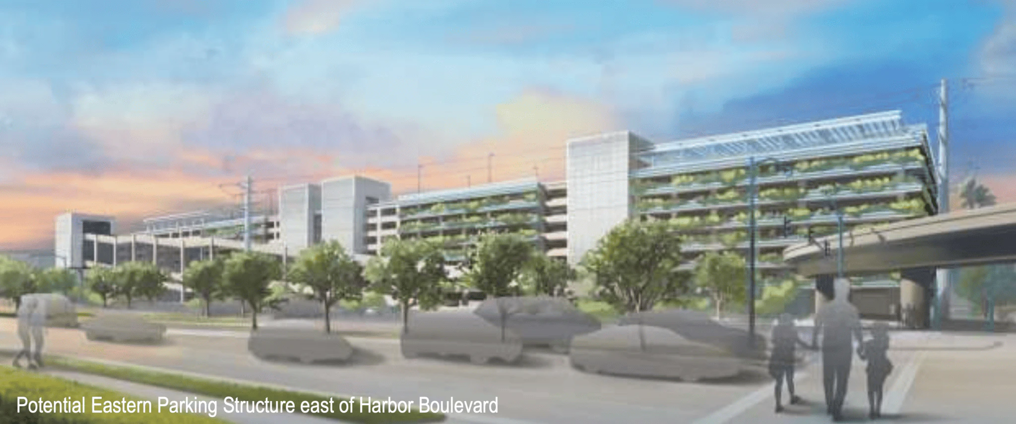 Eastern Gateway Parking Structure Concept Art | Credit: Disney, City of Anaheim