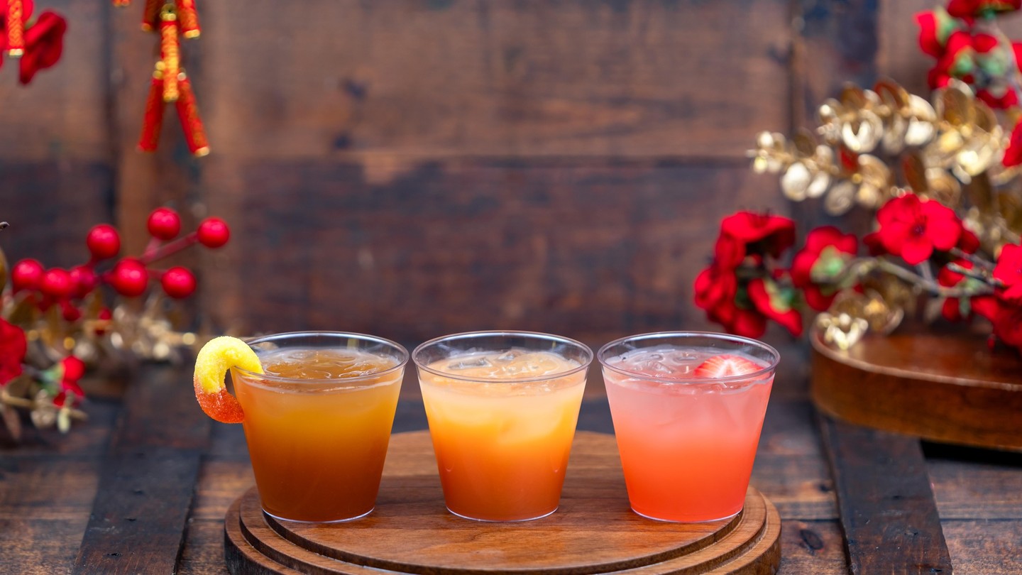 The Bountiful Valley Cocktail Flight, as pictured by Disney. Photo: ©Disney.