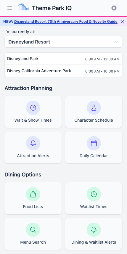 New progressive web app UI