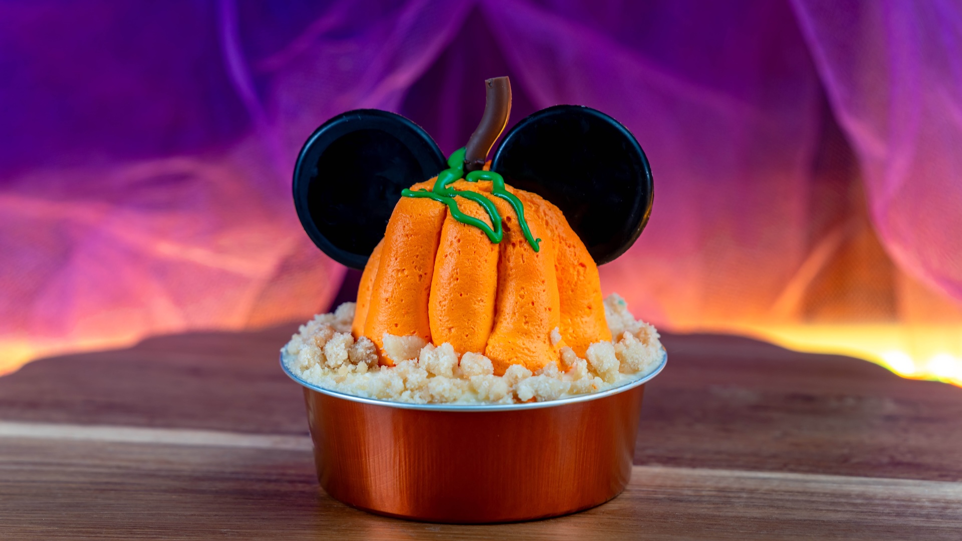 Mickey Pumpkin Cupcake | Credit: Disney