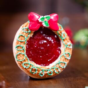 Raspberry Coconut Wreath