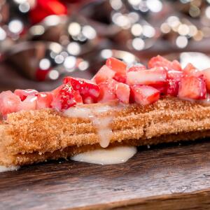 Fresas con Crema Churro