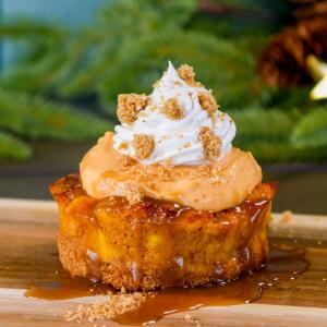 Pumpkin Cheesecake Bread Pudding