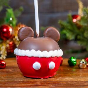 Santa Mickey Caramel Apple