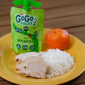 Gluten/Wheat Allergy-Friendly Disney Check Meal - Chicken Breast with Rice