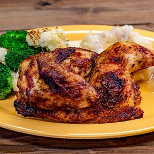 Egg Allergy-Friendly Cajun Roasted Half Chicken