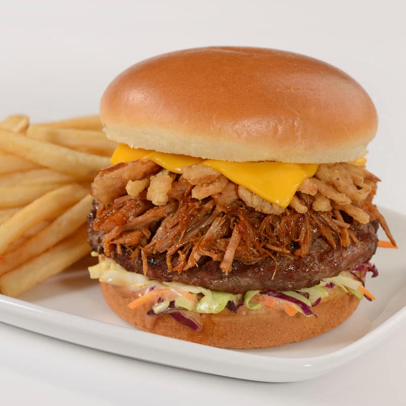 Smoked BBQ Pulled Pork Burger