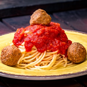 Spaghetti with Turkey Meatballs