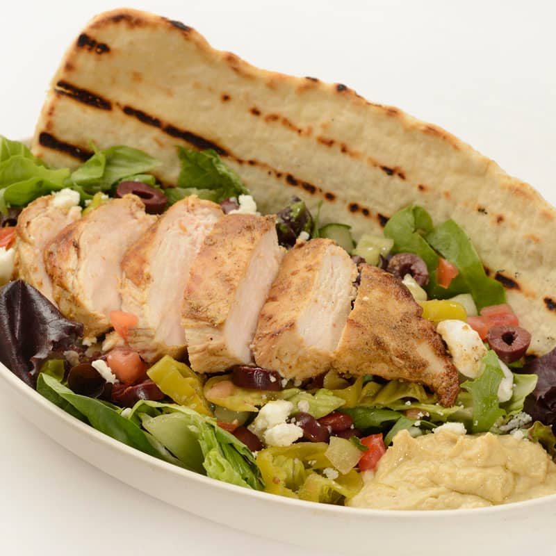Mediterranean Salad with Chicken