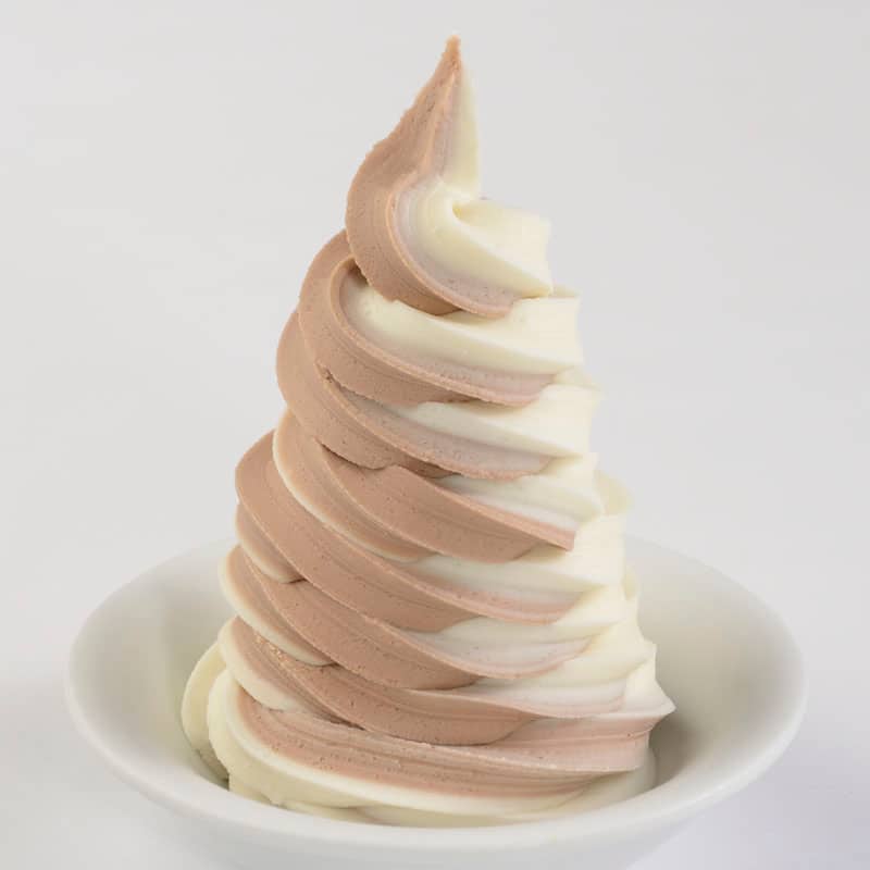Chocolate and Vanilla Swirl Soft-serve Cup