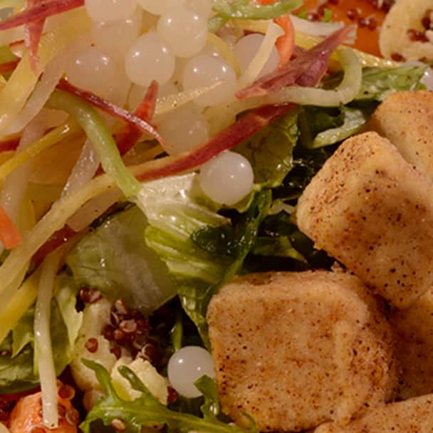 Chili-Spiced Crispy Fried Tofu Bowl