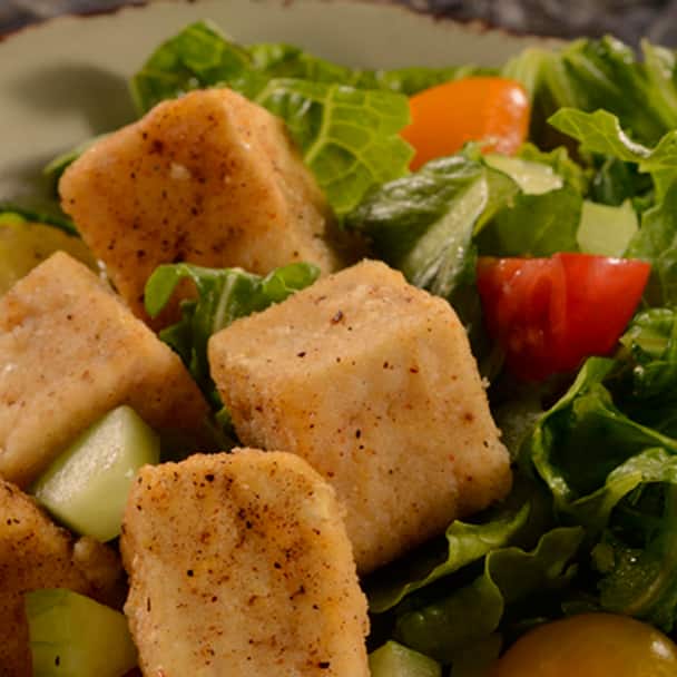 Chili-Spiced Crispy Fried Tofu Bowl