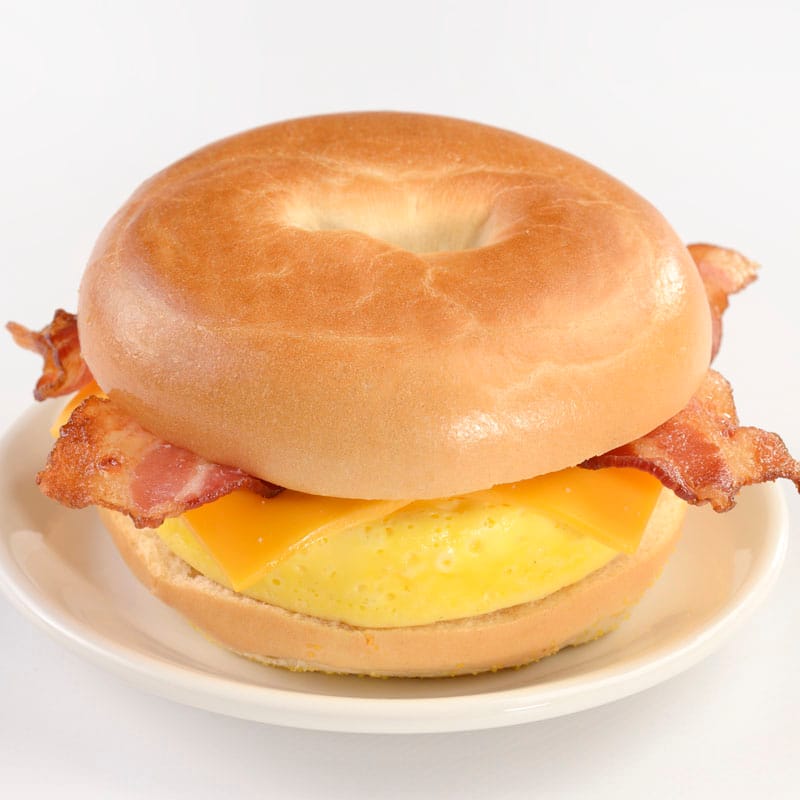 Bacon, Egg, and Cheese Bagel Sandwich