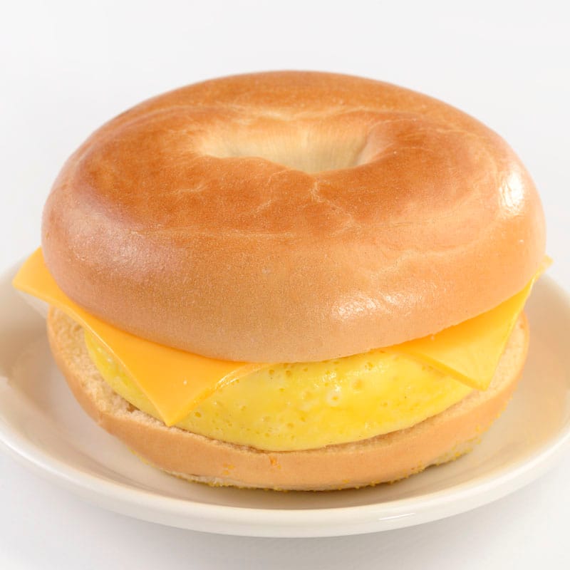 Egg and Cheese Bagel Sandwich