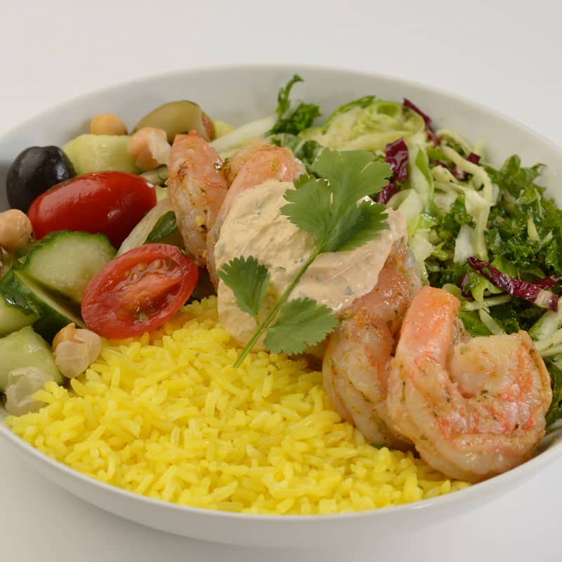 Chermoula-spiced Shrimp Bowl