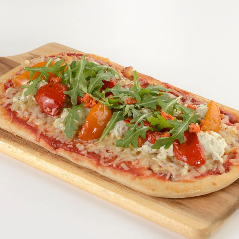 Fire-roasted Tomato and Herbed Ricotta Flatbread