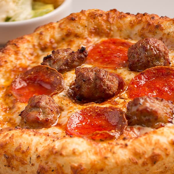 Pepperoni and Sausage Pizza