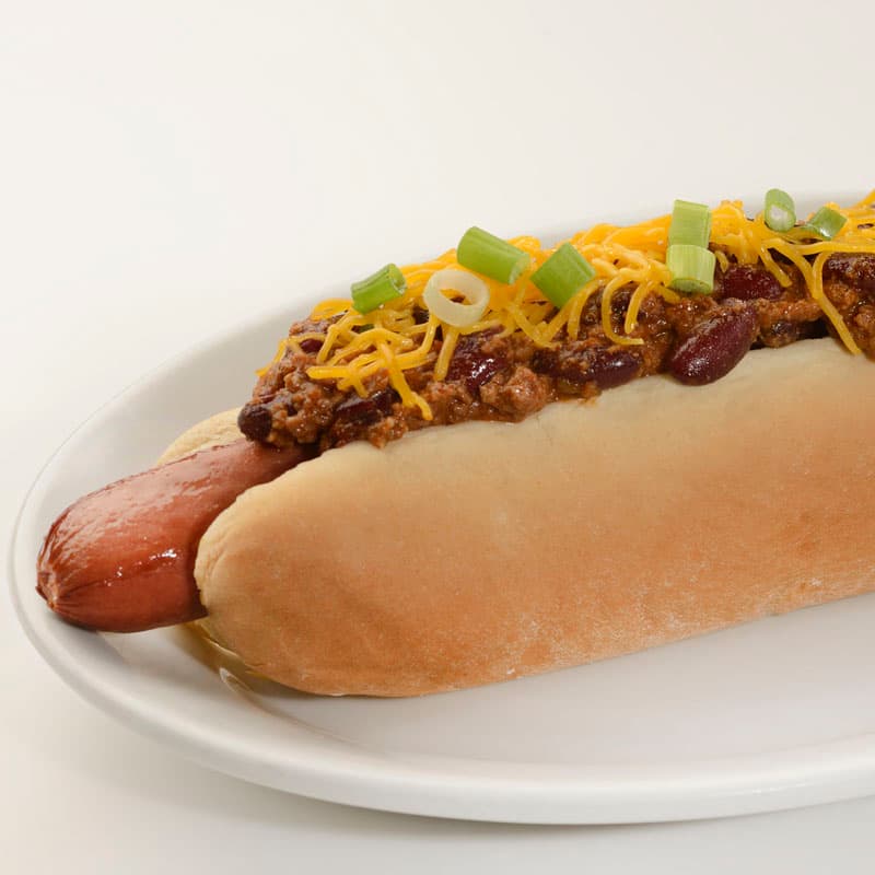 Chili-Cheese All-Beef Foot-long Hot Dog