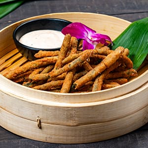 Tempura-battered Green Beans