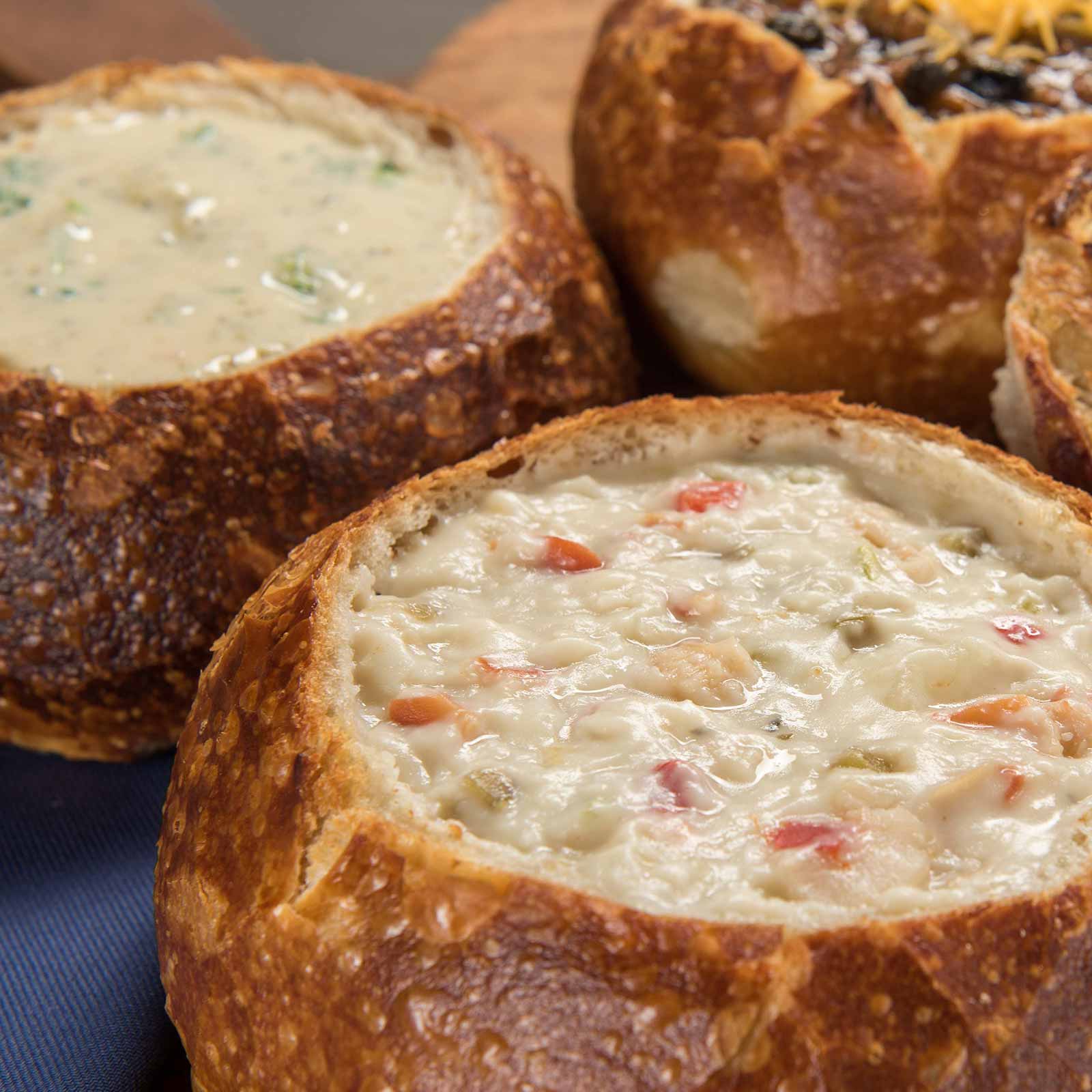 Soup in a Sourdough Bread Bowl