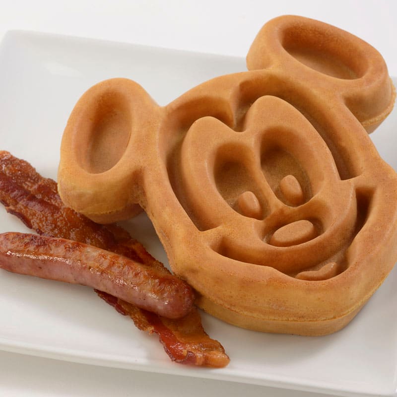 Mickey-shaped Waffles