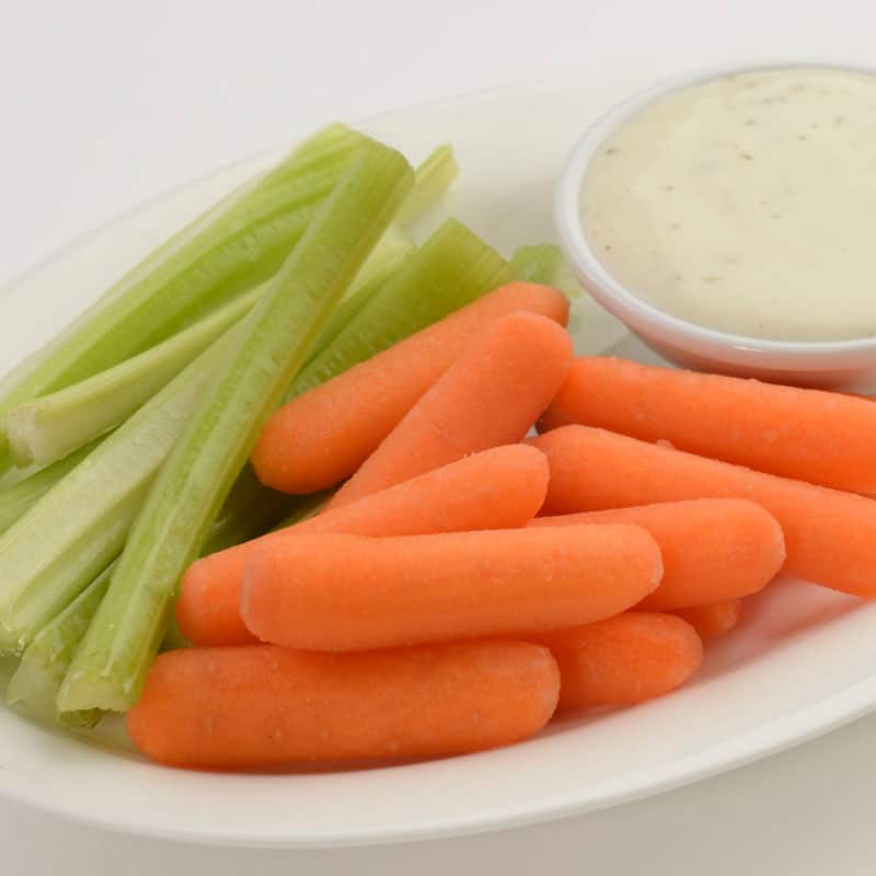 Carrots and Celery with Ranch