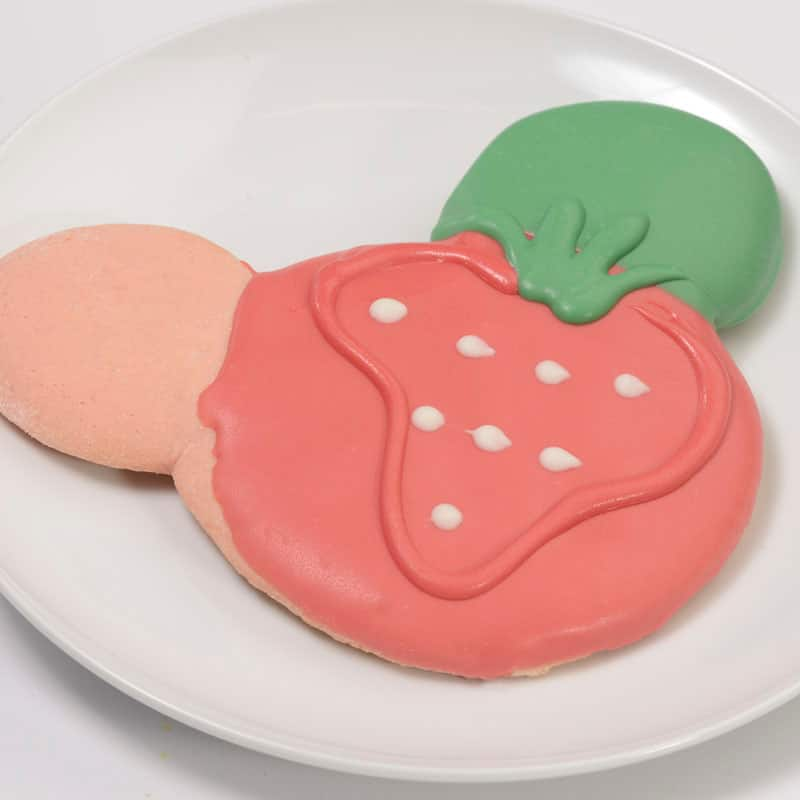 Large Mickey Strawberry Cookie