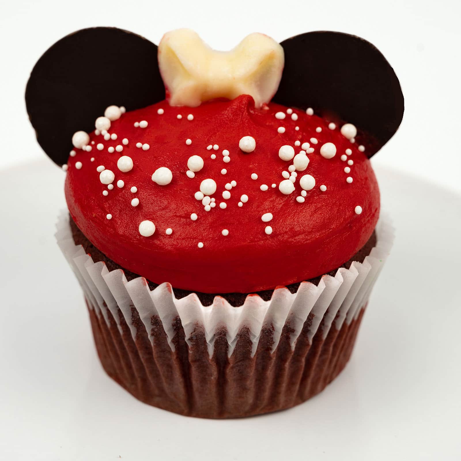 Minnie Red Velvet Cupcake