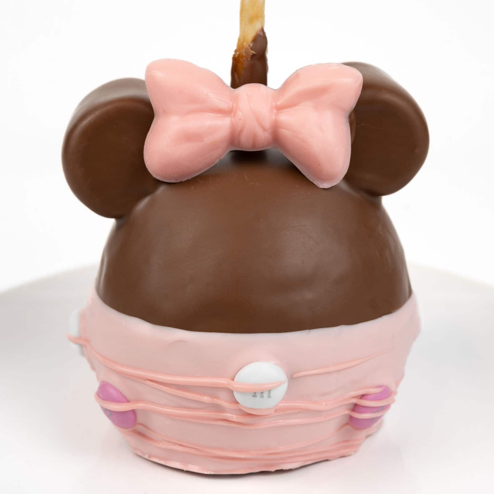 Pink Minnie Caramel Apple