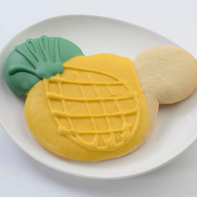 Large Mickey Pineapple Cookie