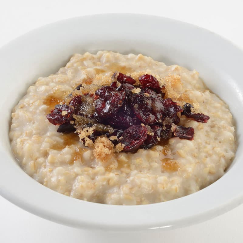 Oatmeal with Dried Cranberries