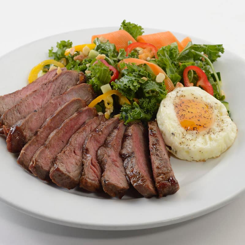 Sesame-Ginger Salad with Steak*