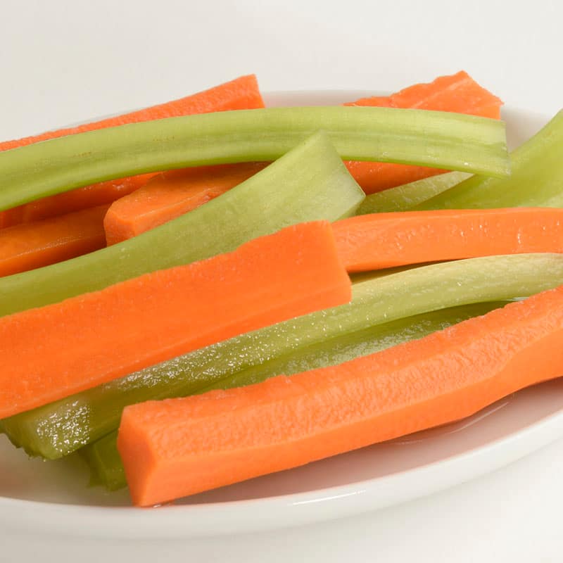 Celery and Carrot Sticks
