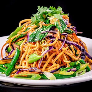 Egg Allergy-Friendly Plant-based Sesame-Ginger Vegetable Noodles