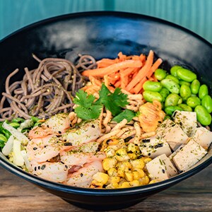 Chilled Shrimp Soba Noodle Salad