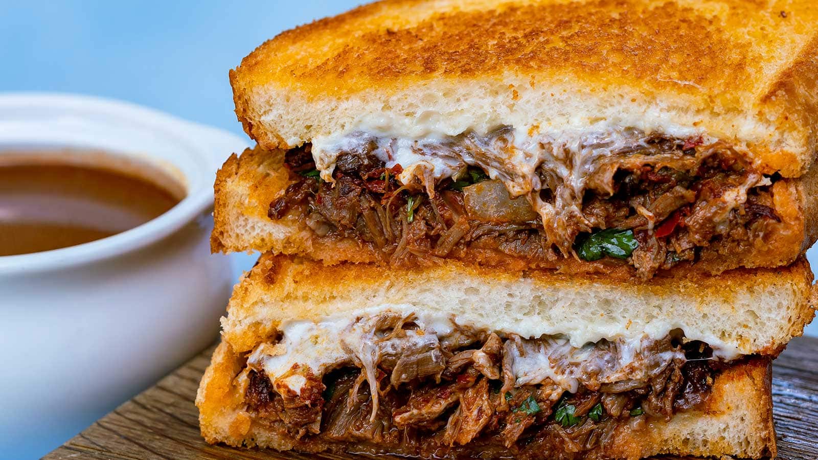Beef Birria Toasted Cheese