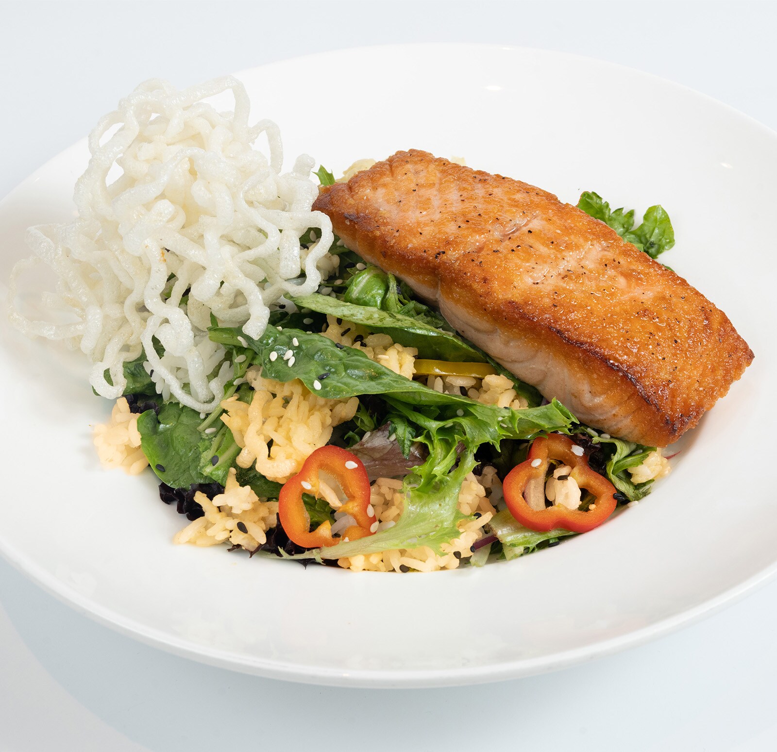 Multigrain Salad with Salmon*