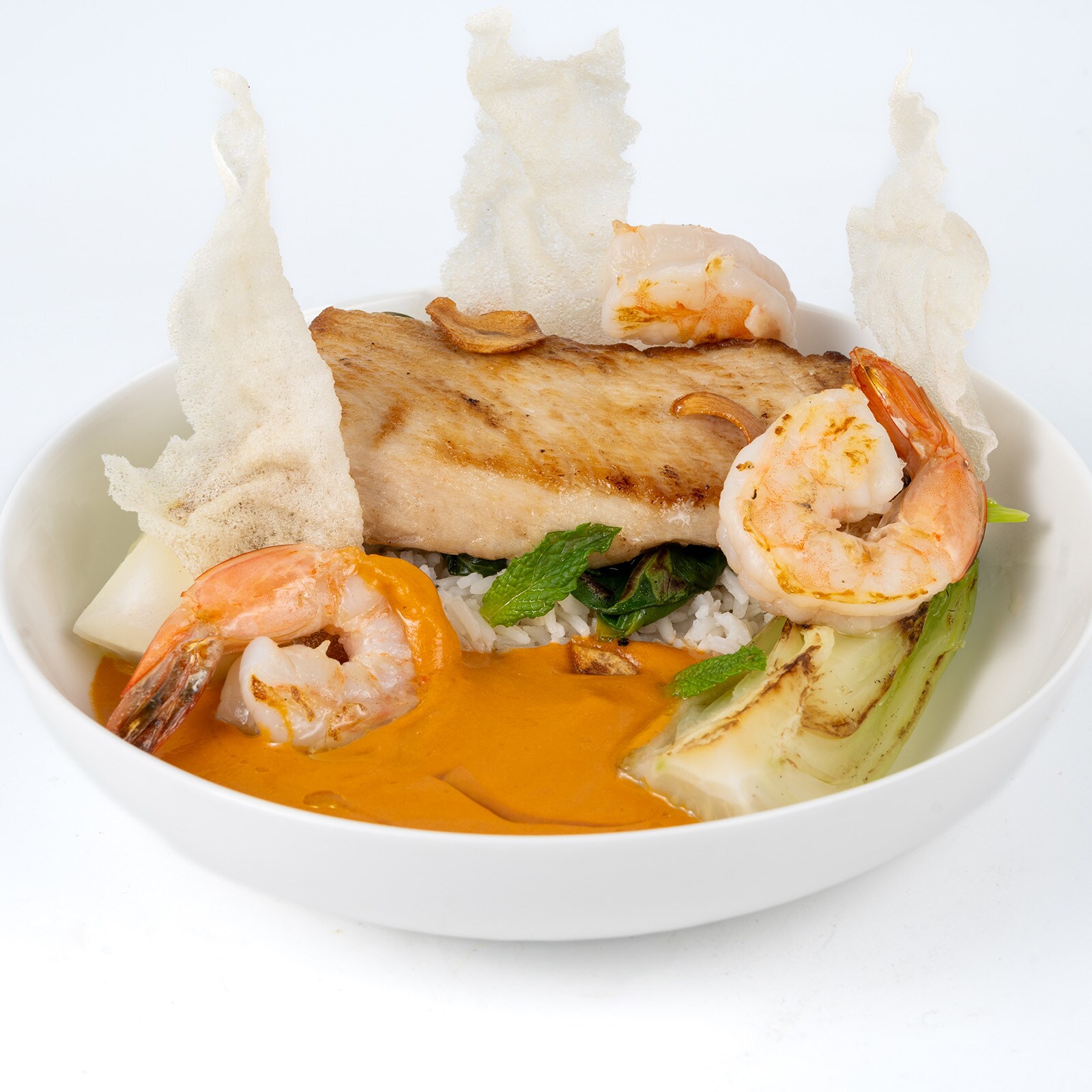 Plancha-seared Mahi Mahi and Shrimp*