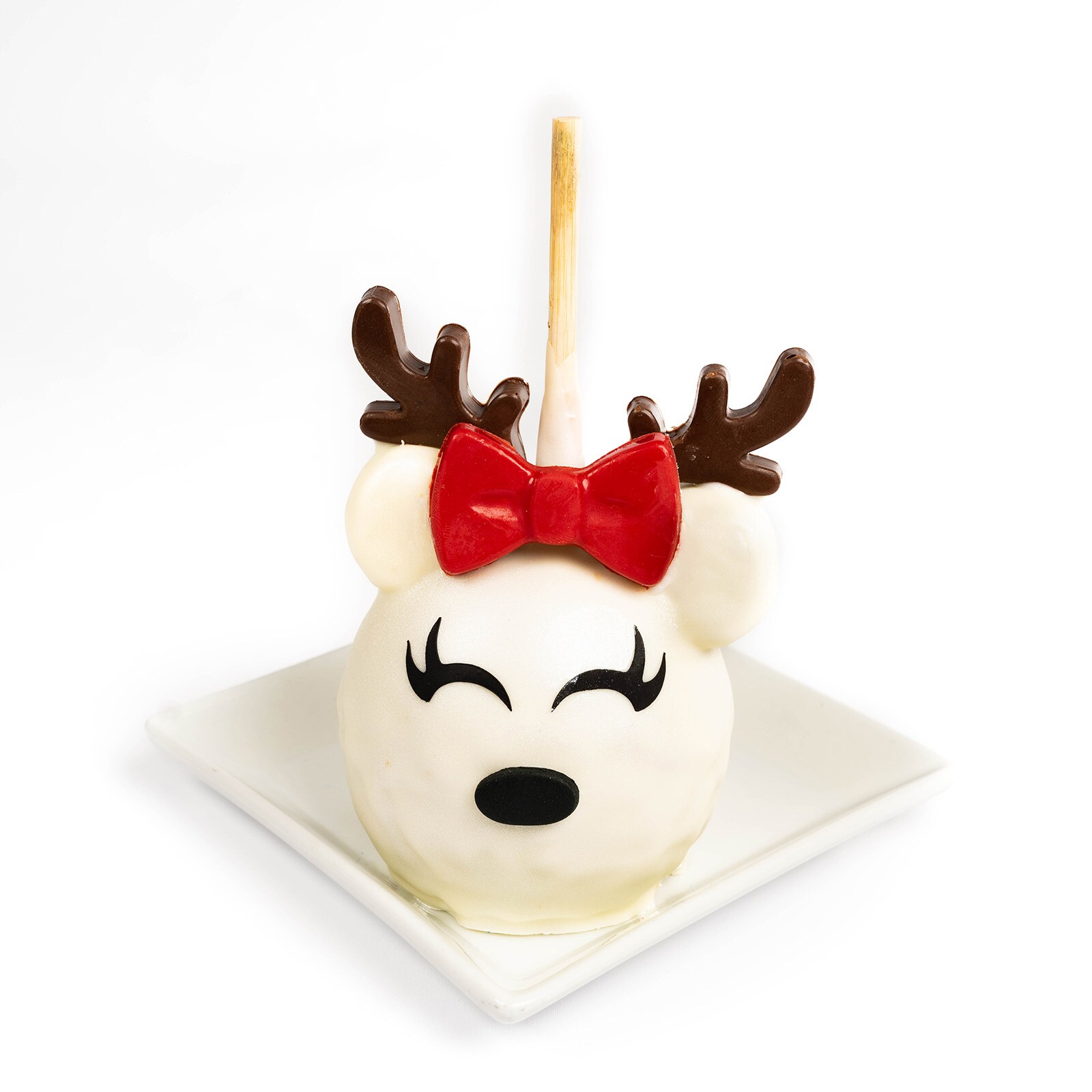 Minnie Reindeer Caramel Apple