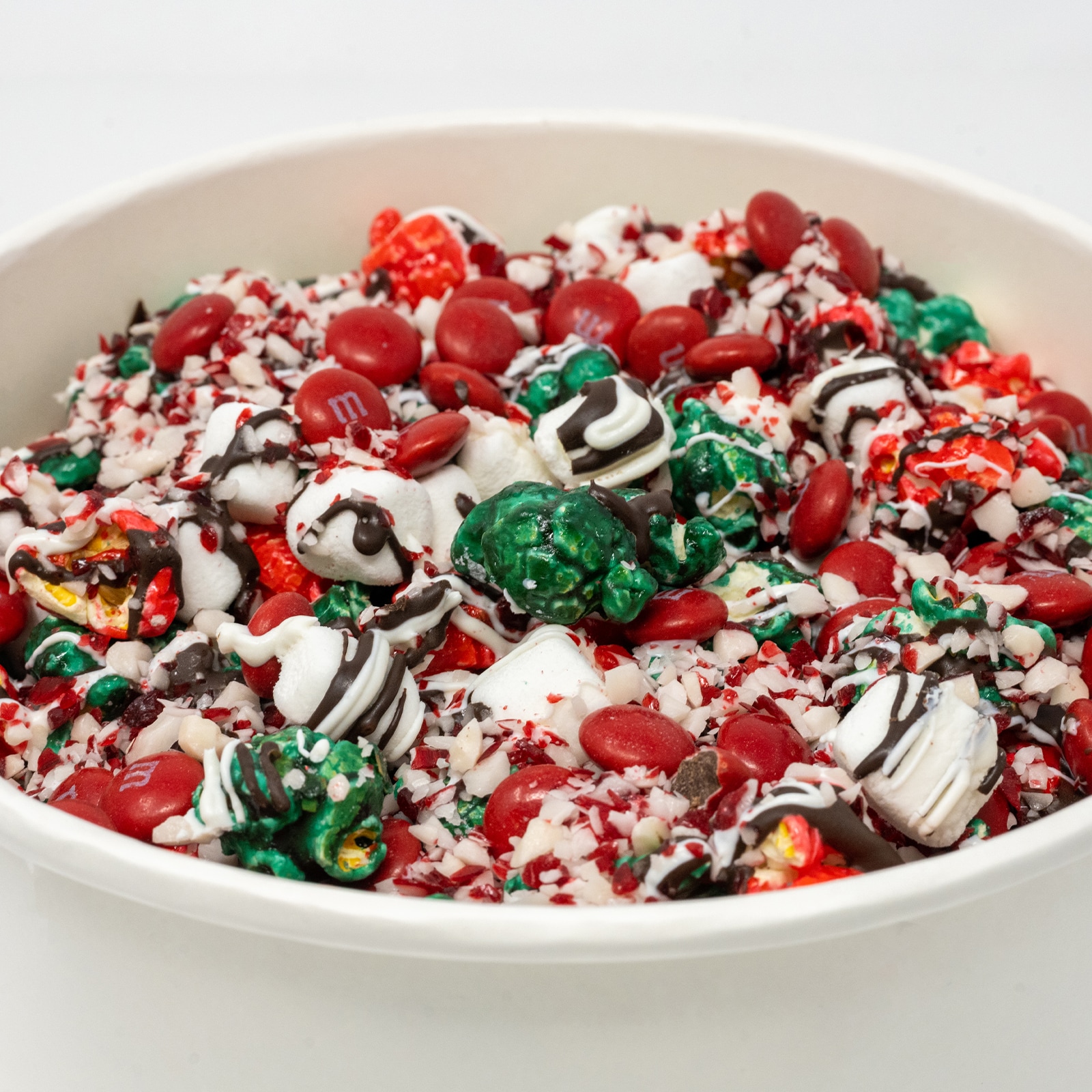 Holiday Peppermint Popcorn with M&M'S® Holiday Mint Chocolate Candies