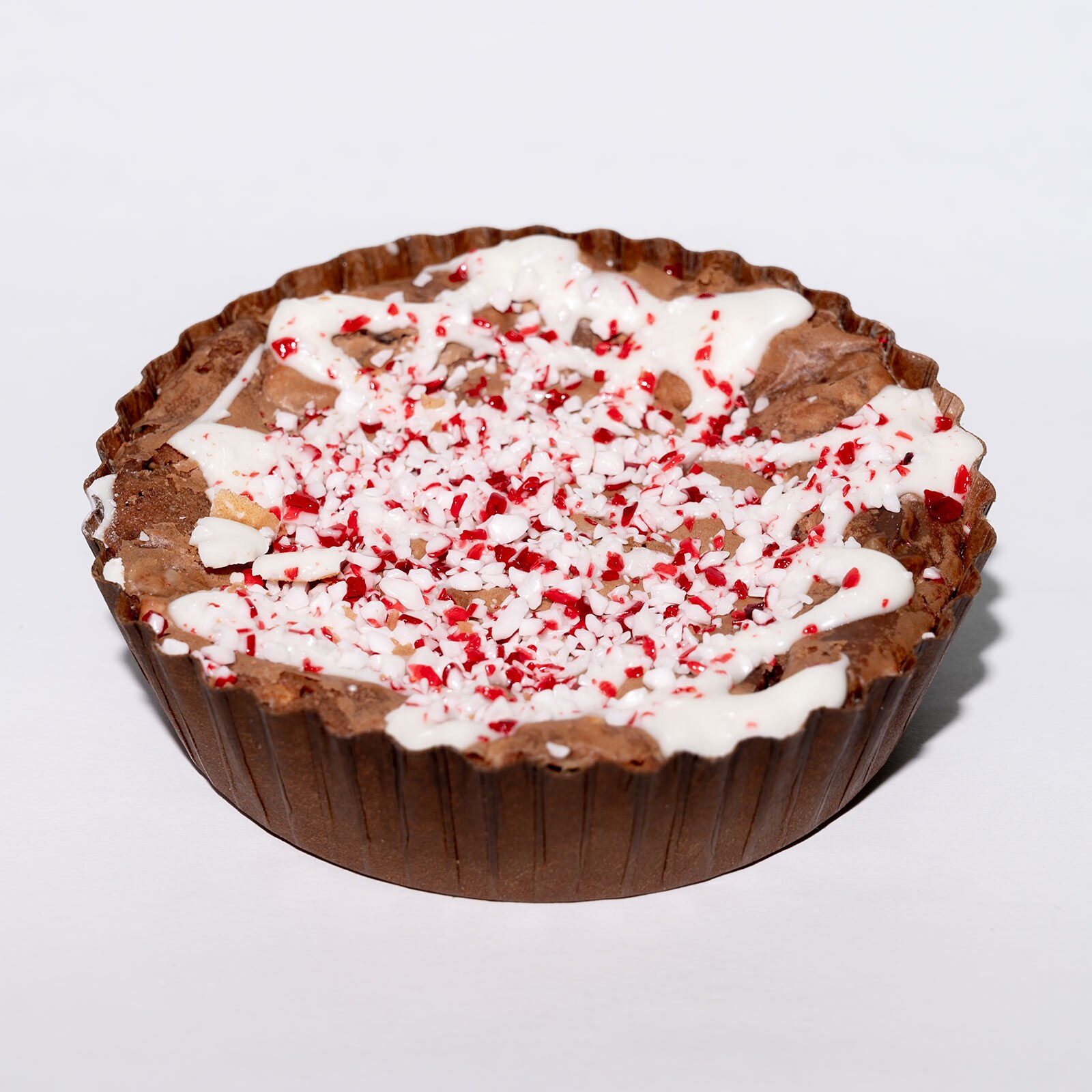 Chocolate Peppermint Brownie Pie