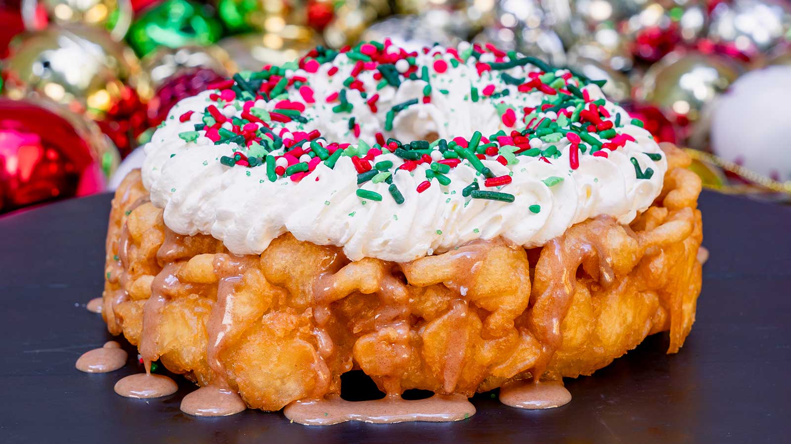 Holiday Wreath Funnel Cake