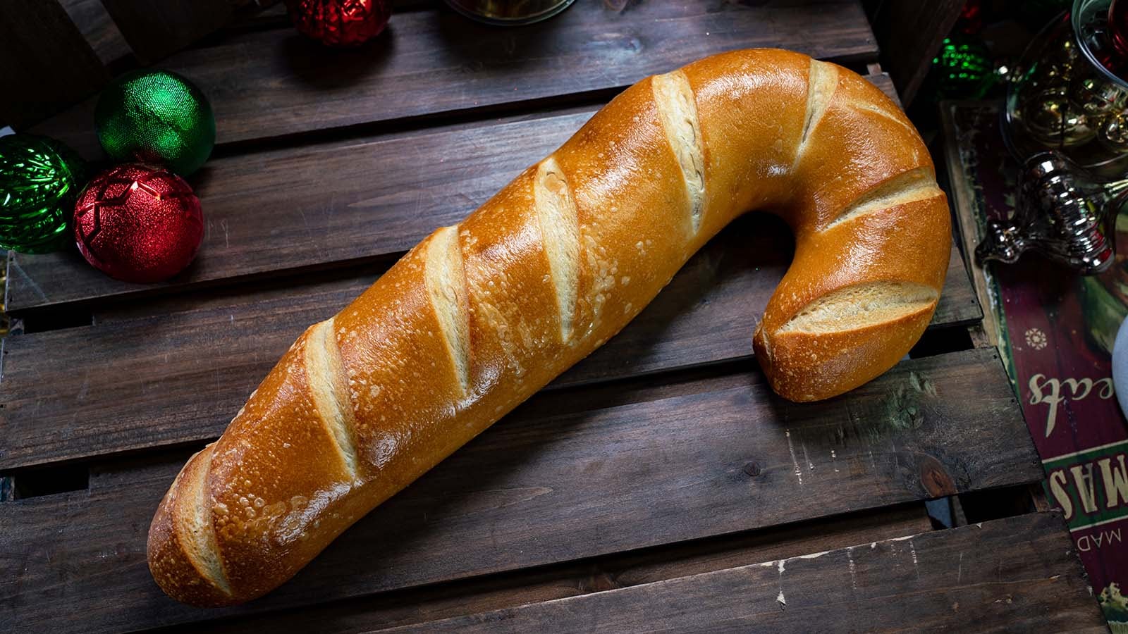 Candy Cane Sourdough Bread