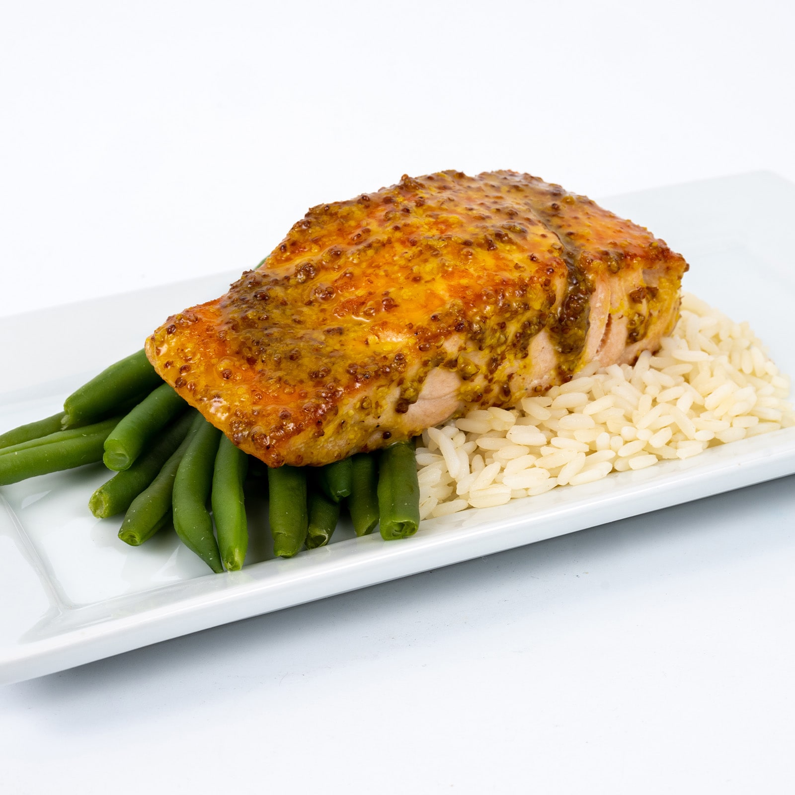 Maple-Mustard Glazed Salmon