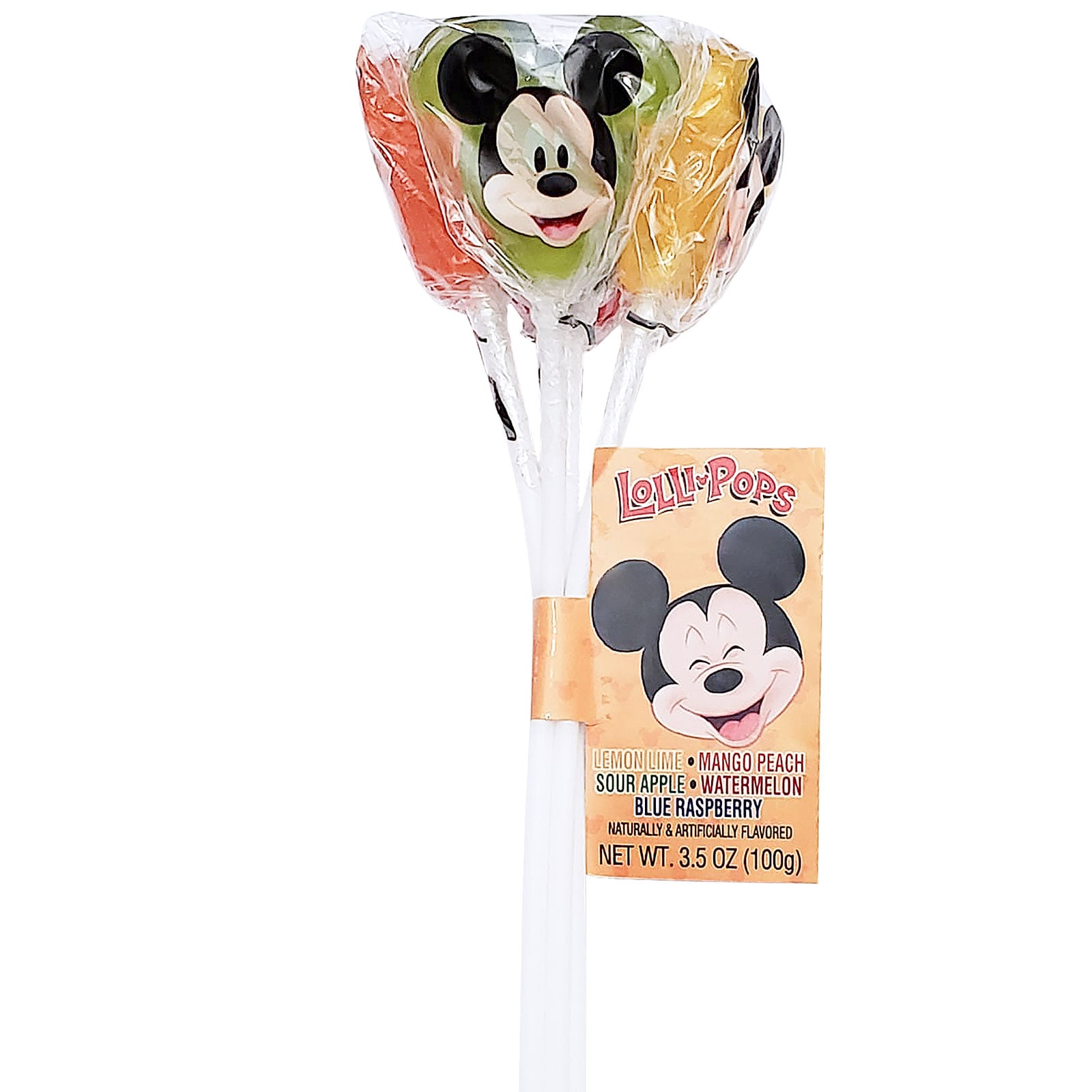Mickey Mouse Bundle Lollipops, Net Wt. 3.5 OZ (100g)