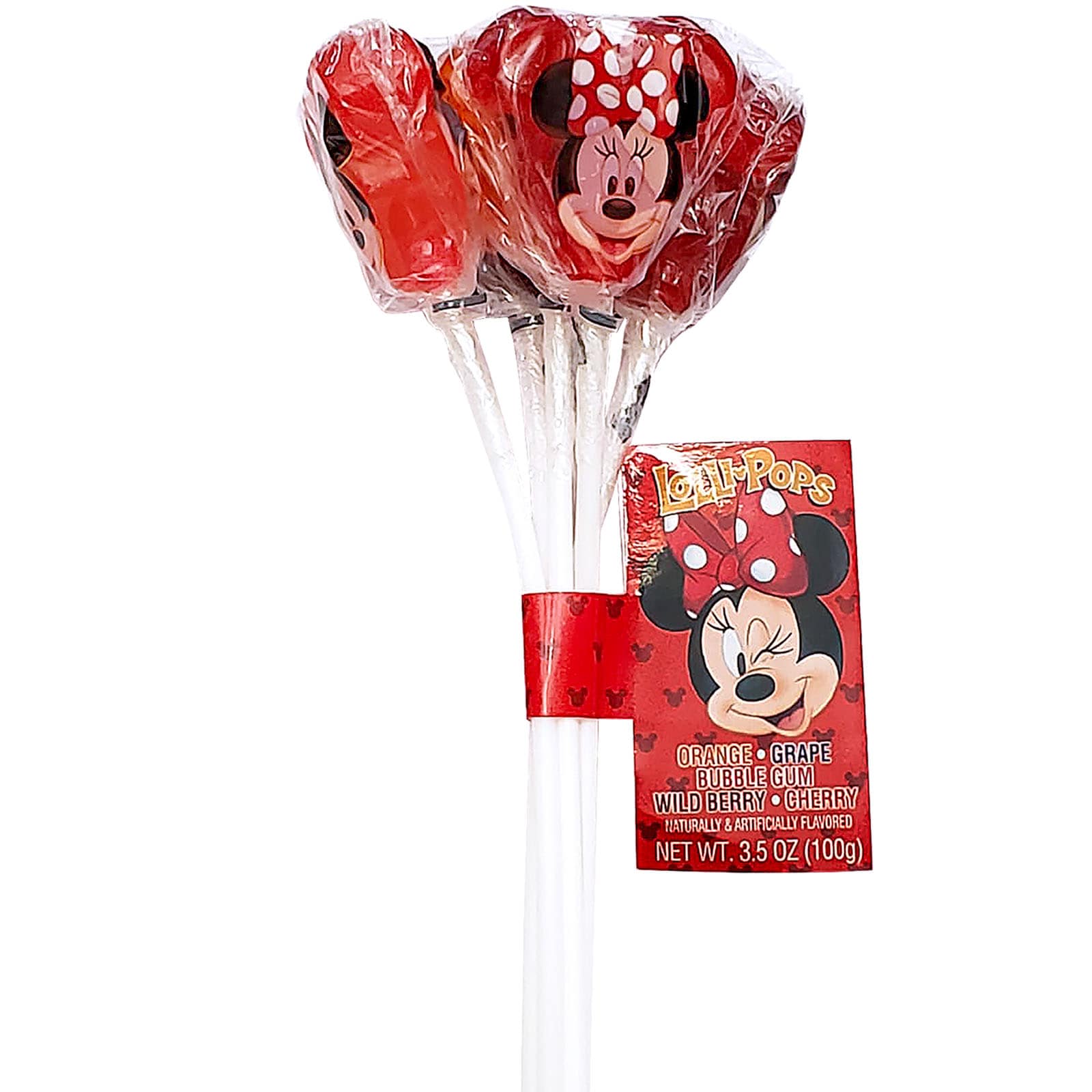 Minnie Mouse Bundle Lollipops, Net Wt. 3.5 OZ (100g)