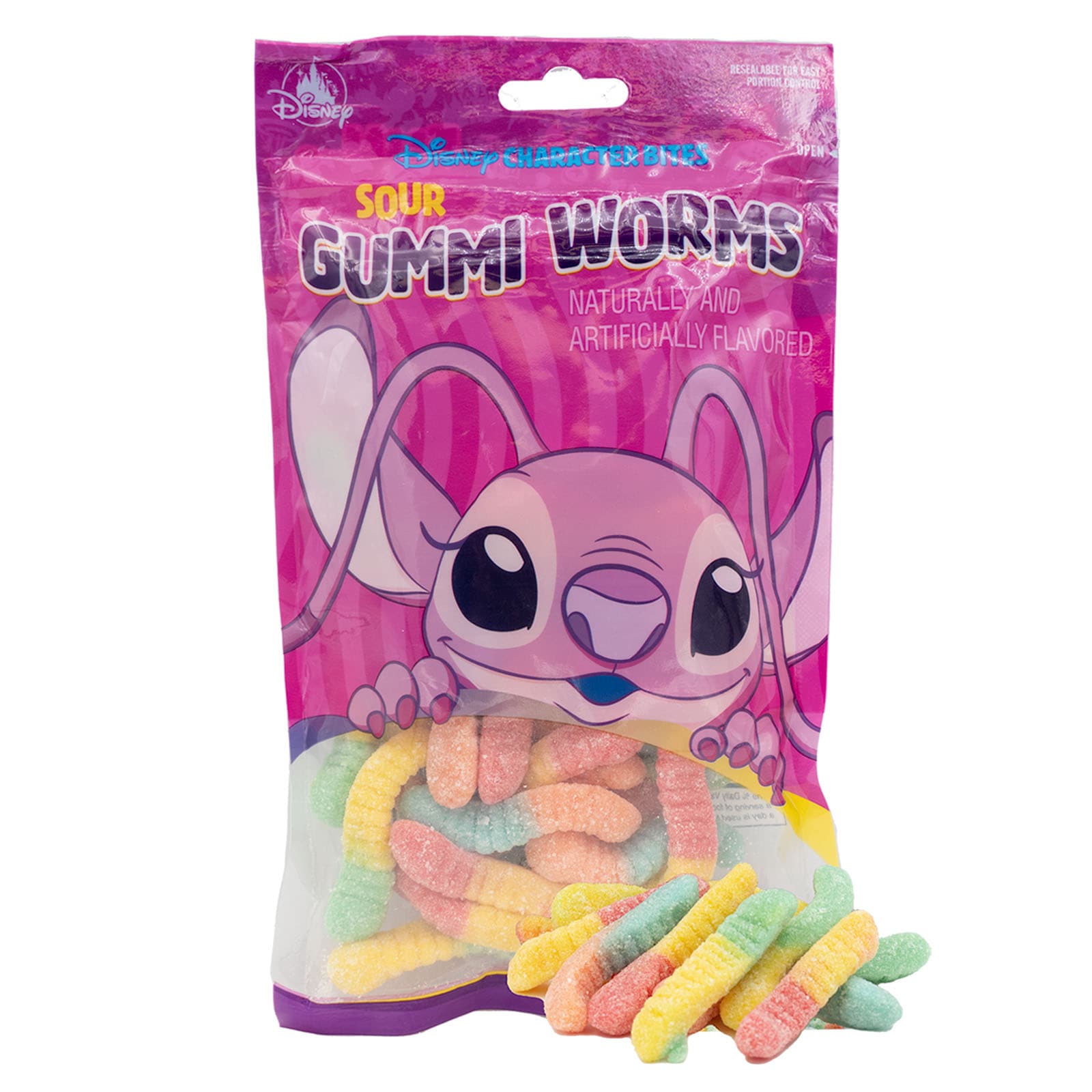 Disney Character Bites Sour Gummi Worms, Net Wt. 6.0 OZ (170g)